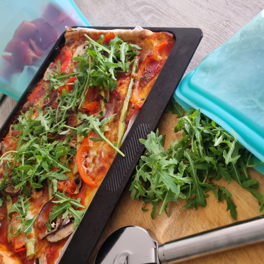 Homemade pizza recipe moonmoon, fresh pizza using reusable food bags