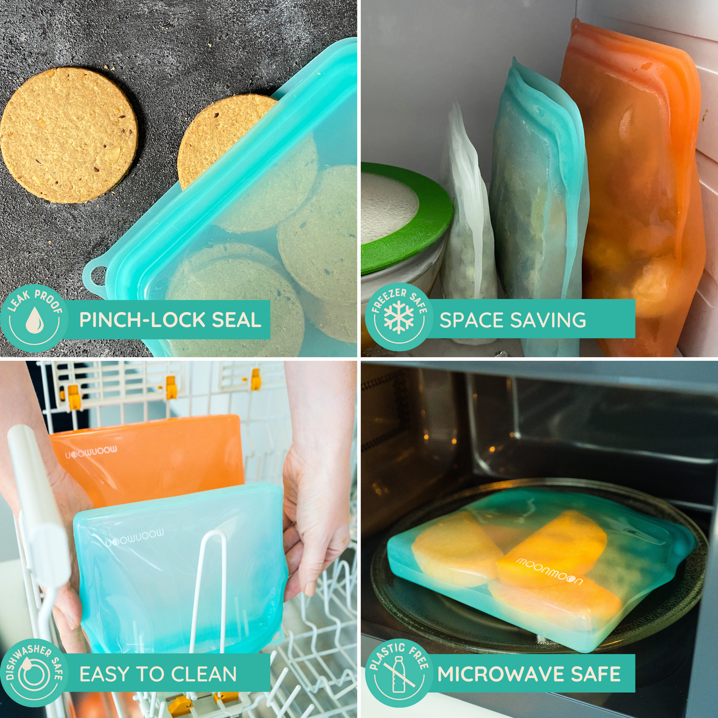 
Moonmoon, Moonmoon UK,  Reusable Stand Up Silicone Bags Fridge Freezer, stasher bags, reusable freezer bags, reusable silicone food bags, silicone bags for food, reusable silicone freezer bags, stasher bags, stasher bags uk, stasher bag uk, 